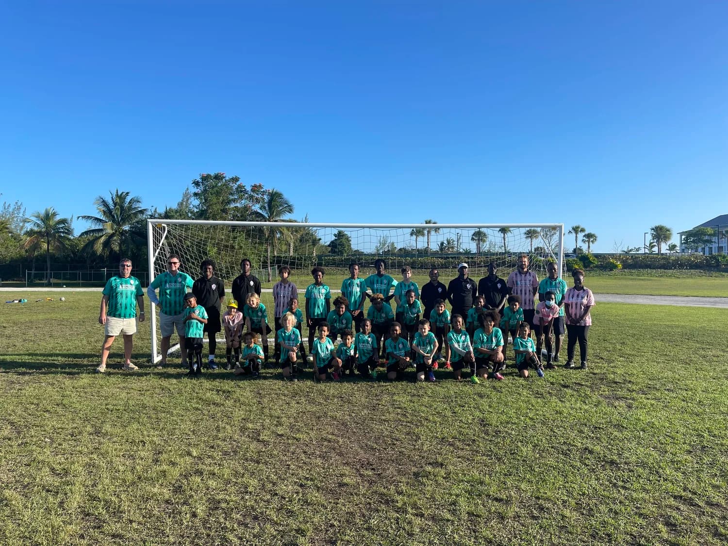 The Futprep coaching staff and squad after training.
